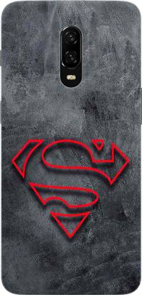 CustomEra Back Cover for OnePlus 6T (Super Logo Outline Design)