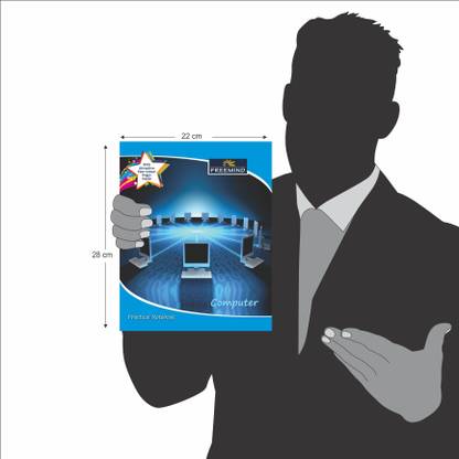 FREEMIND Computer Practical Notebook Regular Notebook Single Line/Blank Rulling 108 Pages