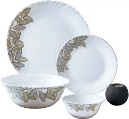 LAOPALA Pack of 4 Opalware Dinner Set