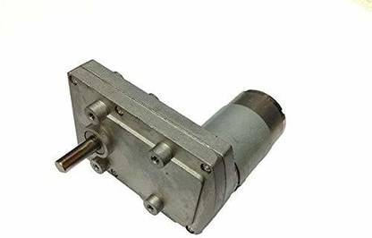 Indian Hobby Center Box Motor-Square High Torque Metal Gear Box Geared Motor DC 100 RPM 12V Electronic Components Electronic Hobby Kit