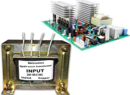Nktronics su kam squarewave inverter board with 600watt 900va 12 volt sqaure wave copper transformer combo Electronic Components Electronic Hobby Kit