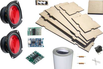 Nktronics pam8403 bluetooth speaker box combo diy kits with all acessories Electronic Components Electronic Hobby Kit