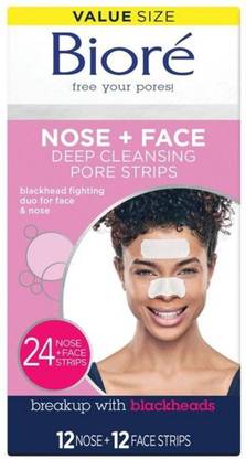 Biore Nose + Face Deep Cleansing Pore Strips