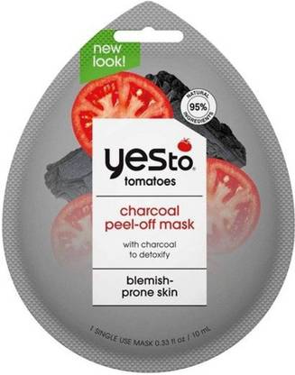 Yes To Tomatoes Detoxifying Charcoal Peel Off Single Use Face Mask