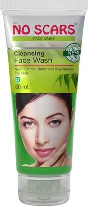 NO SCARS Neem -60ml,Rejuvenates skin and fights Acne with Neem Extracts Face Wash