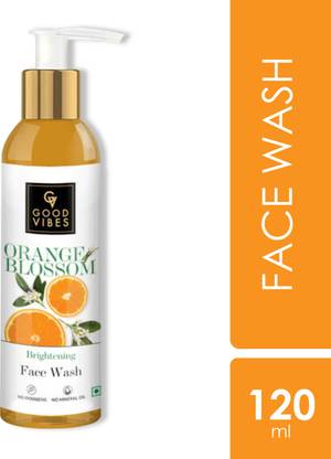 GOOD VIBES Skin Brightening Orange Blossom  (120 ml) Face Wash