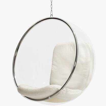 ZULA GHAR Acrylic Transparent Bubble Swing Zula Polyester Large Swing