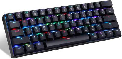 Motospeed CK61 Wired USB Standard Gaming Keyboard Compatible with Desktop, Laptop, Mac