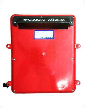 Ahavatraders Gate Fixing Type Letter Box With Rear Opening and Lock System Post Mounted Mailbox
