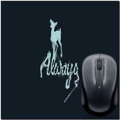 SKY DOT harry potter deer minimalism simple background Non Slip Base Mousepad