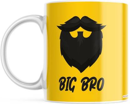 purezento Big Bro special designed mug big brother/ raksha bandhan/birthday Ceramic Coffee Mug