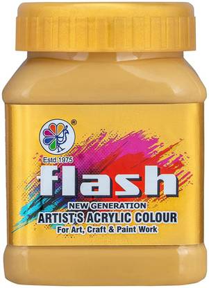 FLASH Acrylic Colour 200ml (Yellow Ocher)