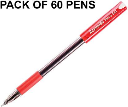 Reynolds MERA GEL PEN RED set of 5 Ball Pen