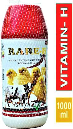 VARDA DIOS HEALTH CARE PVT LTD RARE - H Multi Vitamin Syrup for Poultry, Bird and Cattle Pet Health Supplements