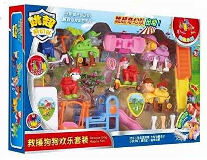 Tickety Pop Amusement Park Play Set Pup Buddies Ultimate Rescue Police Cruiser with Pretend Play Set for Kids Action Figure Pup & Badge, Ryder, Tracker, Robot Dog, Everest, Team Mission Toy