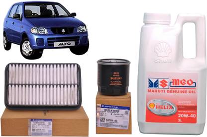 Maruti Suzuki 20W- 40 3 Litre Genuine engine oil, MGP AIR FILTER, MGP OIL FILTER Combo