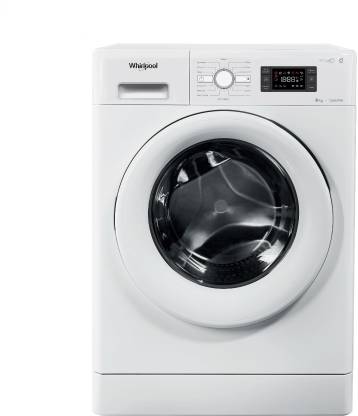 Whirlpool 8 kg with Steam Fully Automatic Front Load Washing Machine White