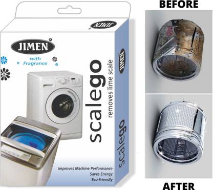 JIMEN SCALEGO Washing machine tub cleaner cleaning Powder with Best Technology for machine front/top load washing machine. Detergent Powder (Lemon)