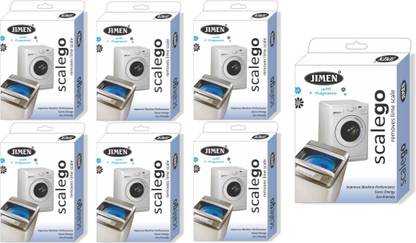 JIMEN SCALEGO Descaler for Washing machine Best washing machine cleaning detergent powder for all leading brand of Fully automatic Front Load and Top Loading washing machine.(pack of 7) pkt 700 gram. Detergent Powder
