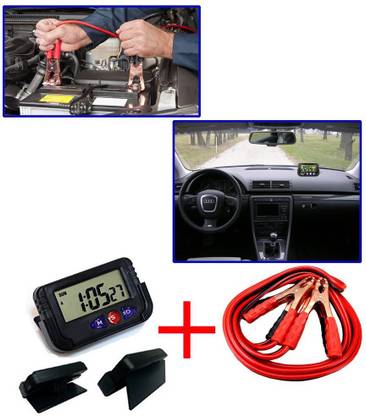 KOZDIKO Booster Cables 7.5Feet, Dash Board Clock Combo