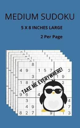 Medium Sudoku 5x8 Inches Size Book