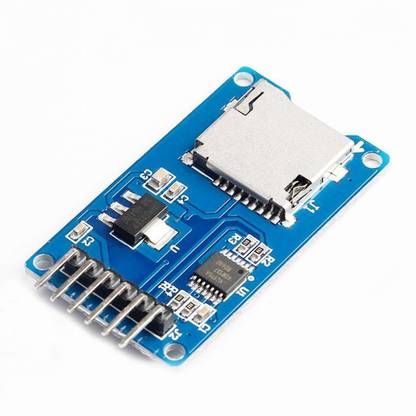 DS Robotics Micro SD Card Module Storage Board 6 pin TF Card Memory Adapter Reader Module SPI Interface Compatible with Arduino Electronic Components Electronic Hobby Kit