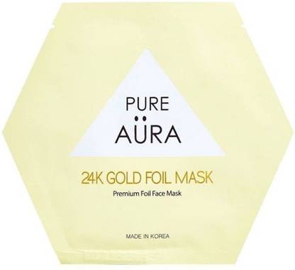 Pure Aura 24k Gold Foil Mask