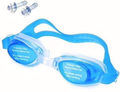 ArrowMax ANTIFOG100% SILICONE SWIMMING GOGGLES FOR BOYS KIDS ADULTS GIRLS WITH EARPLUGS Swimming Goggles