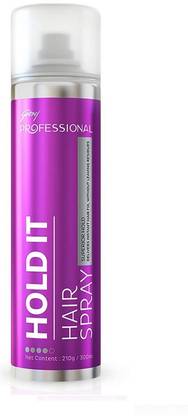 Godrej Professional Hold It Hair Spray It Delivers Instant Hair Fix Without Leaving Residues 300ml Pack of 1 Hair Spray