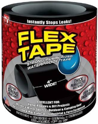 abundance Flex tape Waterproof , rubberized for crack & leakage (Black) 152.4 cm Gorilla Tape