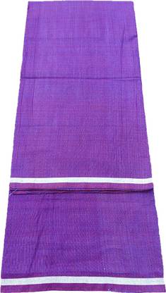 Sleek Silk Solid Purple Lungi