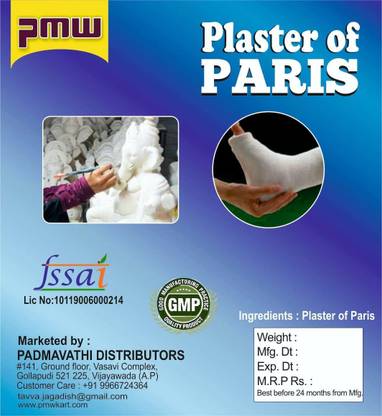 PMW Plaster of Paris, Gypsum Powder, POP, Loose Packed, 250 g Model Building Kit