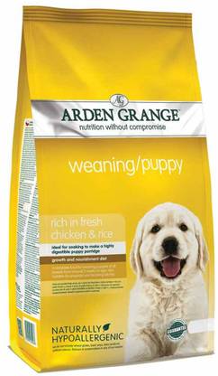 Arden Grange Starter Dog Food 2 kg Weaning Puppy Chicken, Rice 2 kg Dry New Born, Young Dog Food