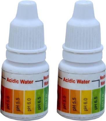bioway PH TESTING LIQUID SOLUTION KIT BOTTLE 2PCS FOR TESTING RO/OTHER WATER Ph Test Strip