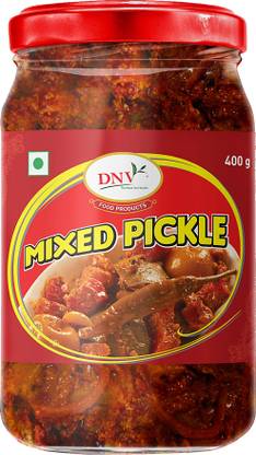 DNV Tasty Fresh Mixed Pickle Achaar 400gm each, Pack of 2 Mixed Pickle