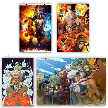 Naruto Super Hero Combo 445 for wall decoration Paper Print