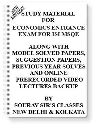 Study Material For Economics Entrance Exam For Isi Msqe [ Pack Of 7 Books ] With Model Question Papers + Topicwise Analysis + Mcq Questions+ Special Practice Set