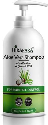 HIRAPARA Healthy, Long & Strong Hair Shampoo - with The Natural Goodness of Aloe Vera With Coconut Milk