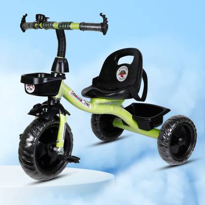 Stepupp Grow BABY TRICYCLE FOR KIDS WITH FRONT AND BACK BASKET GREEN COLOUR KIDS TRICYCLE RECOMMENDED TRICYCLE FOR BABY GIRL OR TRICYCLE FOR BABY BOY OR TRICYCLE FOR TODDLER GIRL OR TRICYCLE FOR TODDLER BOY RECOMMENDED FOR TODDLER 1,2,3,4,5 YEAR CHILDREN TRICYCLE FOR KIDS STP G FRONT AND BACK BASKET GREEN COLOR FOR KIDS-11 Tricycle
