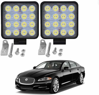 KOZDIKO Car 16 LED Light Bar 48W Square Car Light Bright Beam Fog Light White Color Set of 2 Pcs_923 Fog Lamp Car LED for Jaguar (12 V, 48 W)