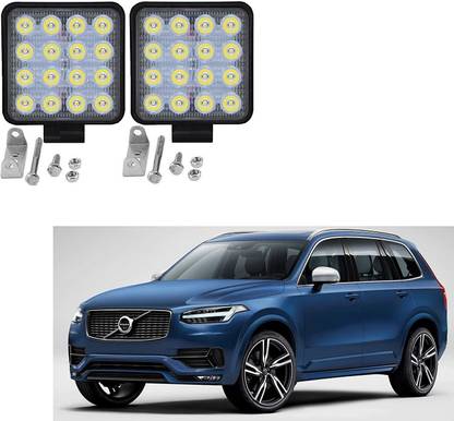 KOZDIKO Car 16 LED Light Bar 48W Square Car Light Bright Beam Fog Light White Color Set of 2 Pcs Volvo XC90 Fog Lamp Car LED for Volvo (12 V, 48 W)