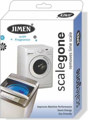JIMEN SCALEGONE Washing machine descaler cleaning powder for all leading brand of Fully automatic Front Load and Top Loading washing machine.(pack of 1) pkt 100 gram. Detergent Powder