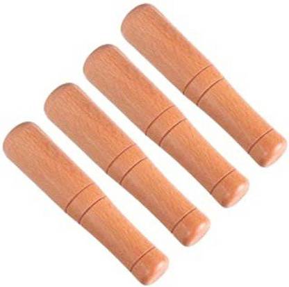 too much Wood Muddler Wooden Mojito Muddler Cocktail Muddler Cocktail Stick 4 PCS Wood Masher