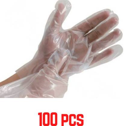 Uniqon 100 Pcs Disposable Transparent Clear Gloves Disposable Polyethylene Work Gloves Industrial Clear Gloves for Cooking, Cleaning, Food Handling Poly Disposable Gloves, Disposable Latex Free Food Prep Glove - One Size Fits Most | Food Handling BPA Free Comfort Flex Clear Polyethylene Gloves Wet and Dry Disposable Gloves Polyisoprene Examination Gloves (Pack of 100) Polyisoprene Examination Gloves