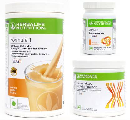 HERBALIFE Formula 1 Nutritionl shake mix Orange and protein powder 200 and afresh Peach Protein Shake