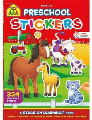 School Zone Preschool Stickers Workbook