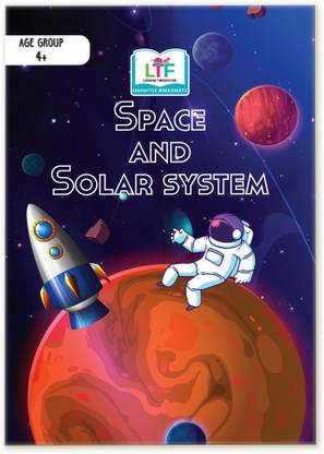 Space & Solar System Activity Book, Curriculum based, Worksheet book with educational activities, English