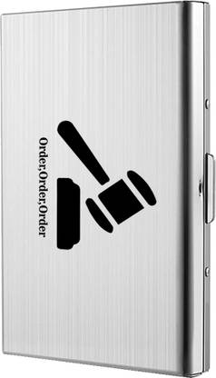 StealODeal RFID Blocking Stainless Steel Judge Front Pocket Water-Resistant 6 Card Holder