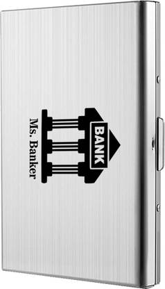 StealODeal Ms. Banker Silver RFID Blocking Credit/Debit Aluminium 6 Card Holder