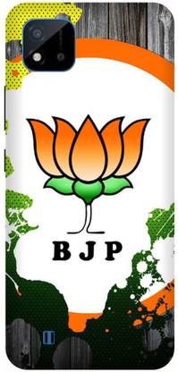 Voleano Back Cover for Realme C20 BJP logo,LOTUS,kamal ka phool,back cover